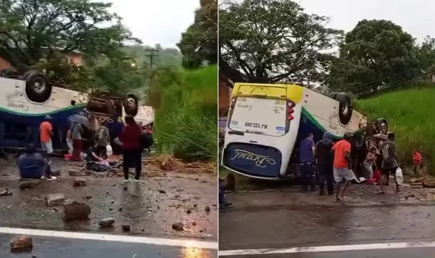 Acidente deixou 23 feridos em Itaperuna