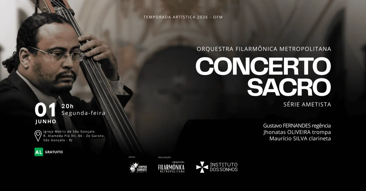 Evento é gratuito com ingressos disponíveis pelo Sympla