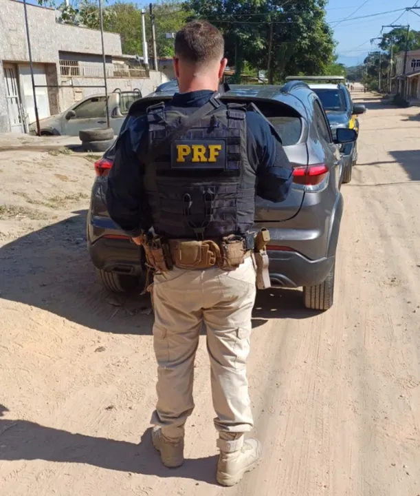 O motorista foi preso, suspeito do crime de receptação