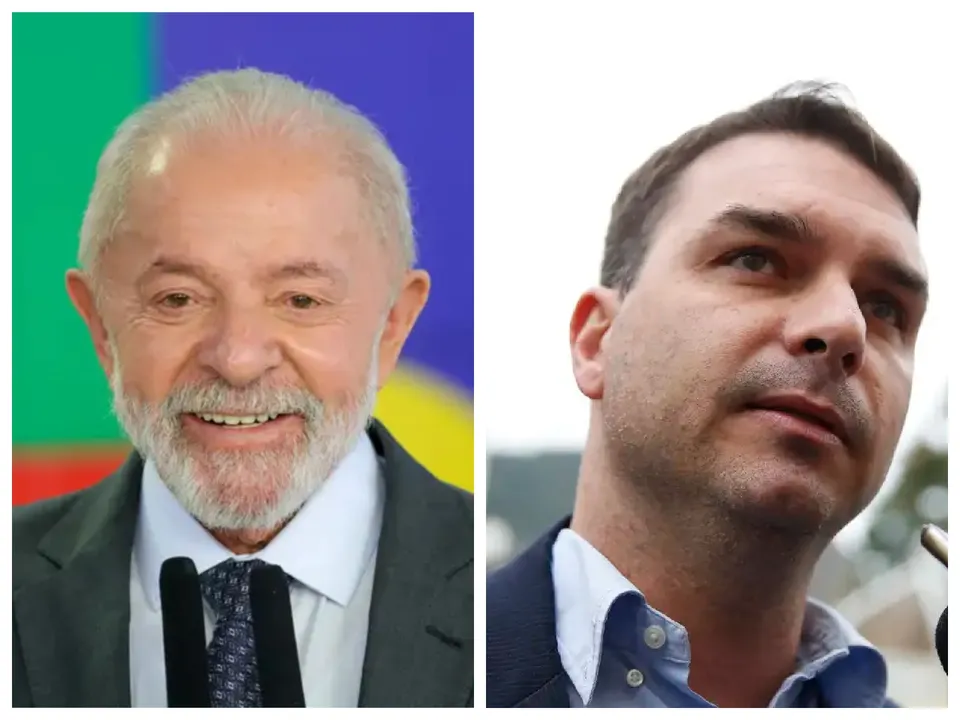 Empate técnico entre o presidente Luiz Inácio Lula da Silva (PT) e senador Flávio Bolsonaro (PL-RJ)