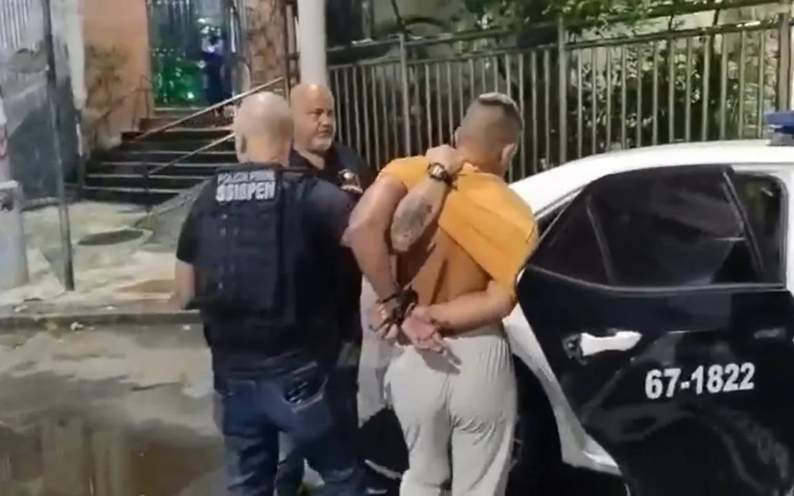 O criminoso foi preso em flagrante no local