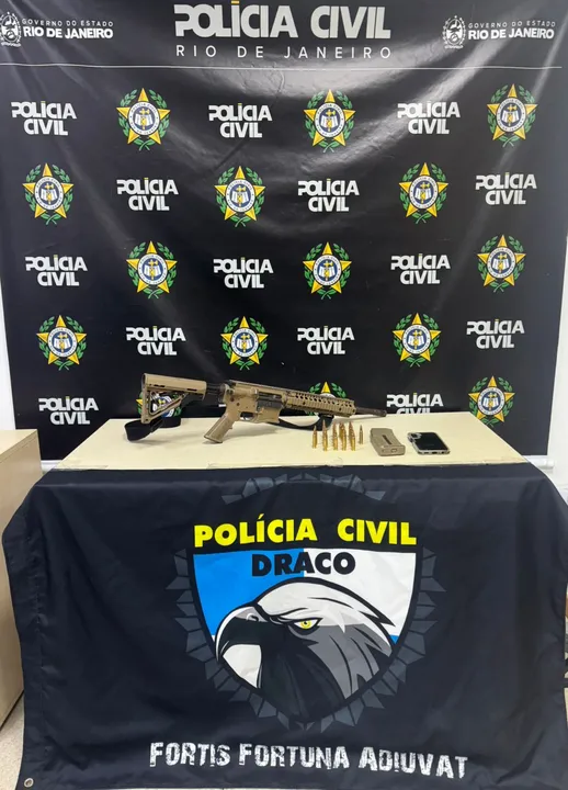 Material apreendido na ação