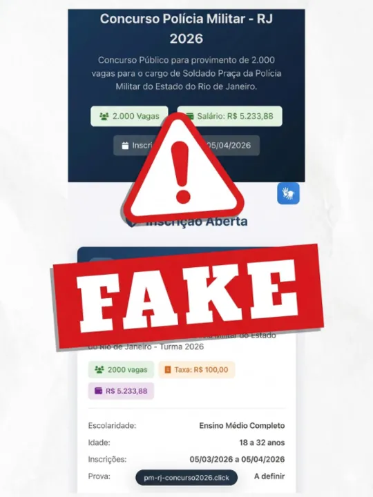 Segundo o comunicado, não há inscrições abertas atualmente