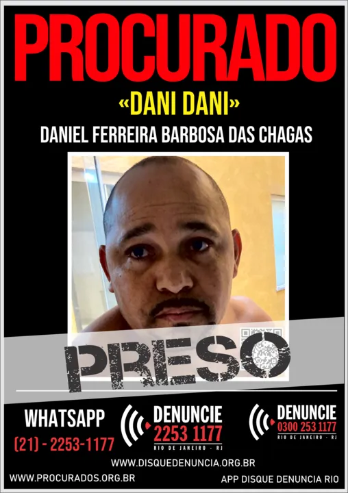 Daniel Ferreira Barbosa das Chagas foi preso por um homicídio qualificado cometido em 2021