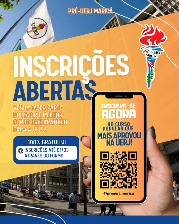 O Pré-Uerj Maricá é um curso preparatório gratuito, com atendimento em nível estadual