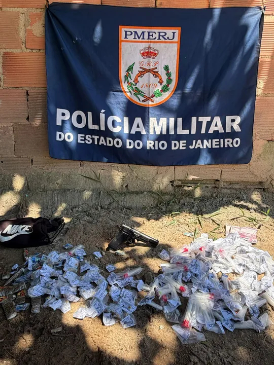 Material apreendido na ação