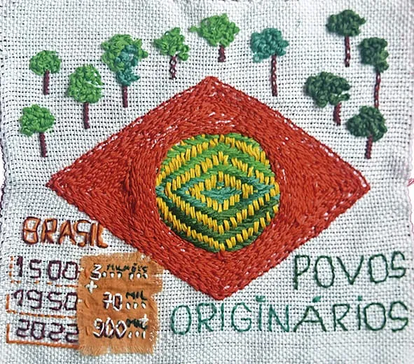 A exposição reúne 28 bordadeiras de 28 municípios fluminenses