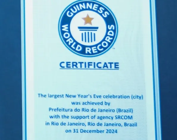Rio entra para o Guinness Book como sede do maior réveillon do planeta