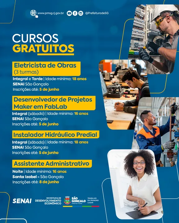 Para se inscrever, basta comparecer à escola até o dia 8, das 8h às 17h
