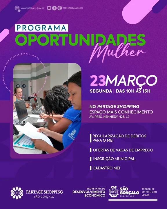 O programa tem como objetivo encaminhar gonçalenses para vagas de emprego