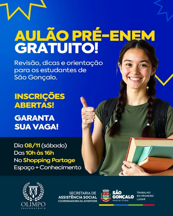 A ação é uma iniciativa da Secretaria de Assistência Social, através da Coordenadoria da Juventude, junto à Secretaria de Educação