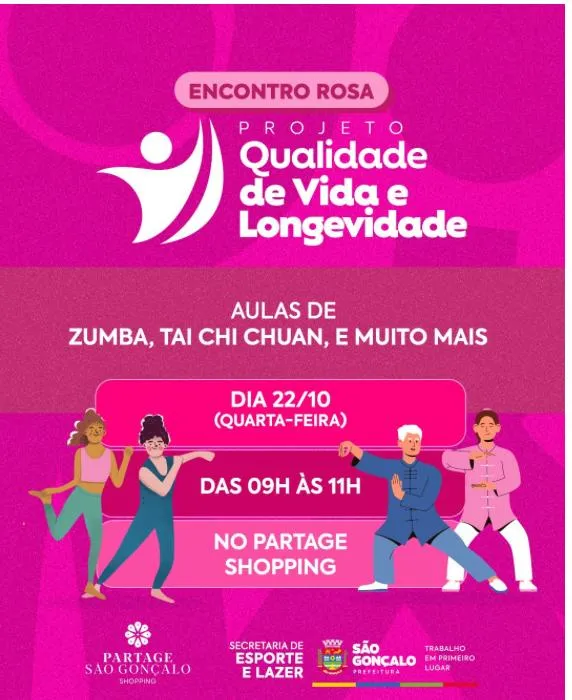 A iniciativa vai destacar a importância do autocuidado e da conscientização sobre a prevenção dos cânceres de mama e do colo do útero, utilizando as práticas esportivas