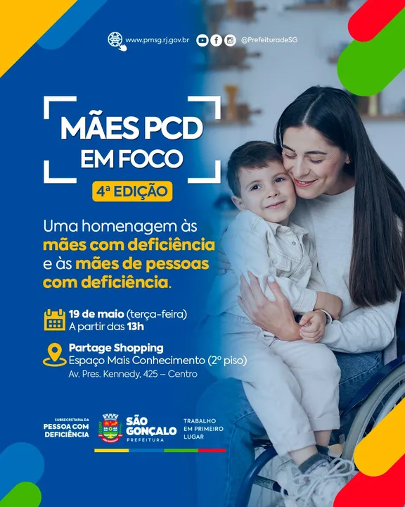 Durante o evento, as mães poderão aproveitar, de forma gratuita, fisioterapia, auriculoterapia, massoterapia, nutricionista e outras orientações de saúde