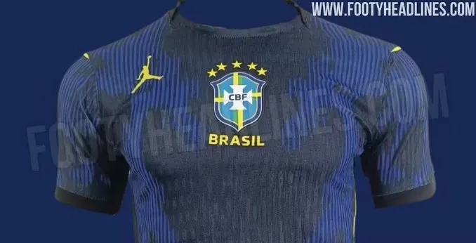 Imagens do segundo uniforme que o Brasil utilizará na Copa do Mundo de 2026