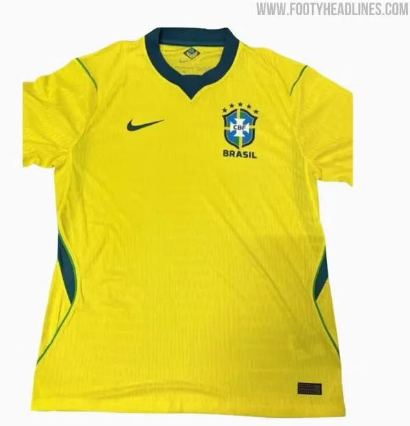 Camisa amarela do Brasil para a Copa do Mundo de 2026 foi vazada