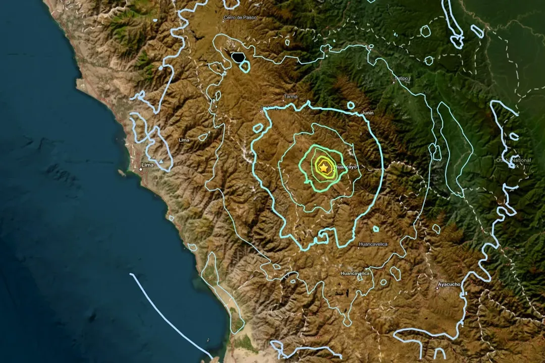 Terremoto não tem grande potencial destrutivo por ter tido seu epicentro a cerca de 154 km de profundidade