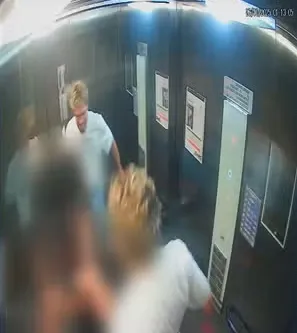 Agressões em elevador de prédio em Botafogo foram registradas por câmeras de segurança