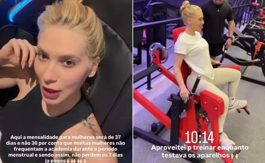 A influenciadora Virginia Fonseca compartilhou detalhes das obras da academia WeGym