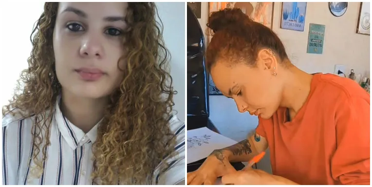Luciana é funcionária de um motel em Niterói e também trabalha como tatuadora