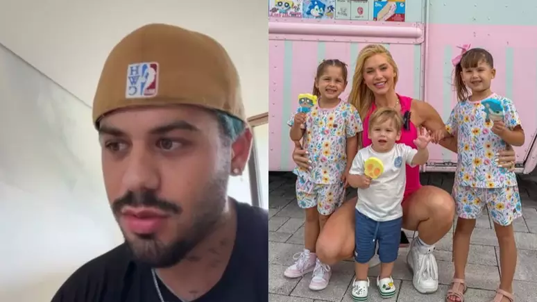 Em vídeo publicado nas redes, Zé Felipe falou abertamente sobre o impacto da distância e criticou as mudanças na rotina das crianças