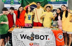 Alunos de SG conquistam 1º lugar em competição internacional de robótica