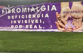 Associação de Niterói promove campanha contra Fibromialgia no clássico Flamengo x Palmeiras no Maracanã