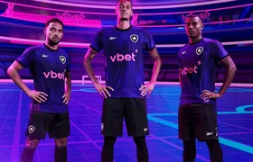 Botafogo lança novo uniforme inspirado em jogos de arcade dos anos 90