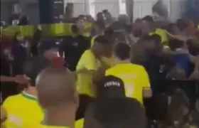 Briga generalizada após jogo do Brasil é registrada em Duque de Caxias