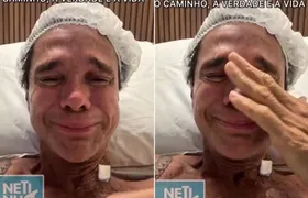 Cantor Netinho chora ao falar sobre volta do câncer