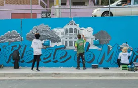Cidade Ilustrada prepara painel em homenagem ao histórico Palacete do Mimi