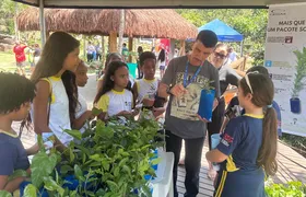 Crianças participam do 2º Circuito de Educação Ambiental com oficinas e atividades interativas