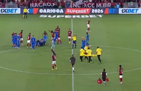Exame descarta lesão em atleta que convulsionou em campo contra o Flamengo