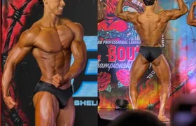 Filho de Xanddy e Carla Perez participa de primeiro campeonato de fisiculturismo