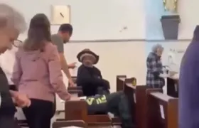Homem é preso por se masturbar durante missa em São Paulo; Vídeo