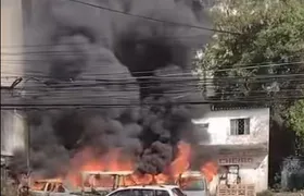Incêndio em estacionamento no Barreto causa danos a automóveis na região