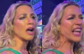 Luana Piovani ironiza pergunta sobre Virginia Fonseca e abandona entrevista na Sapucaí