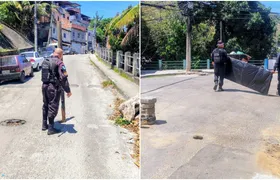 Operação da PM retira 1,5 toneladas de barricadas em comunidades de Niterói; Vídeo