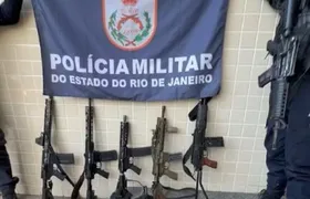 Operação da PM termina com um homem morto, sete presos e cinco fuzis apreendidos em Niterói