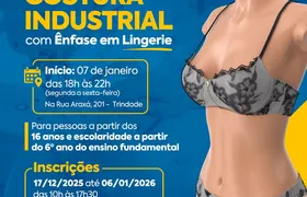 Prefeitura está com vagas abertas para curso gratuito de costura industrial