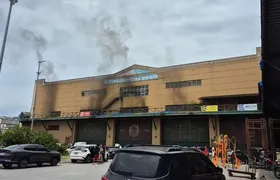 Princípio de incêndio atinge barracão da Acadêmicos do Grande Rio