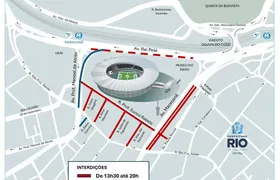 Região do Maracanã terá alterações no trânsito para Fluminense x Atlético-MG