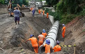 São Gonçalo realiza obras em via após erosão devido às chuvas