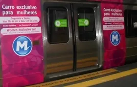 Vagões femininos no trem e metrô passarão a ser 24 horas por dia no Estado do Rio