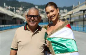 Virginia 'abandona' bateria da Grande Rio durante ensaio na Sapucaí