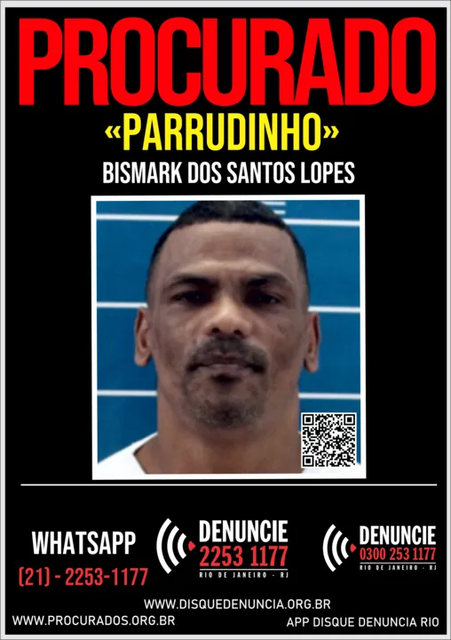 Ele está foragido do Sistema Penitenciário e foi condenado por tentativa de homicídio