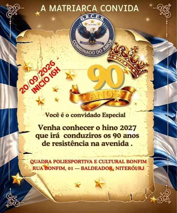 O evento será´realizado na Quadra Poliesportiva e Cultural  Bonfim, na Rua Bonfim, 02