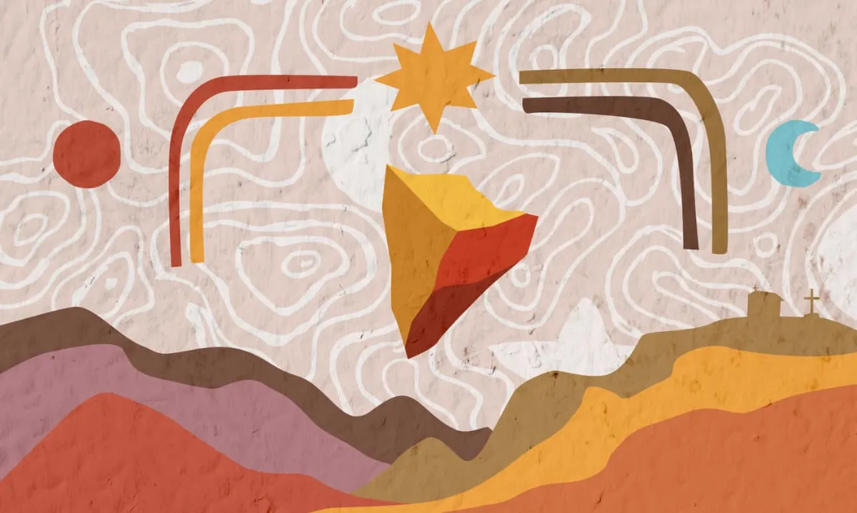 Mostra reúne pinturas, estandartes e mural elaborados com geotintas e pigmentos minerais e vegetais