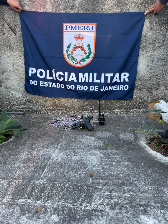 Material apreendido na ação