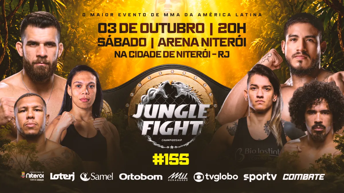 No combate principal, o carioca Oton Jasse coloca o cinturão dos médios, até 84 kg, em jogo contra o boliviano Josias “Búfalo” Nuñez