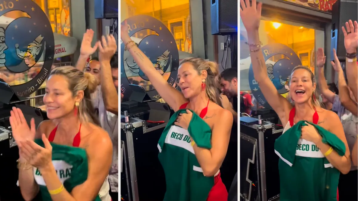 Luana Piovani comemora 50 anos em roda de samba na Lapa